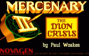 Mercenary III - The Dion Crisis screen shot title